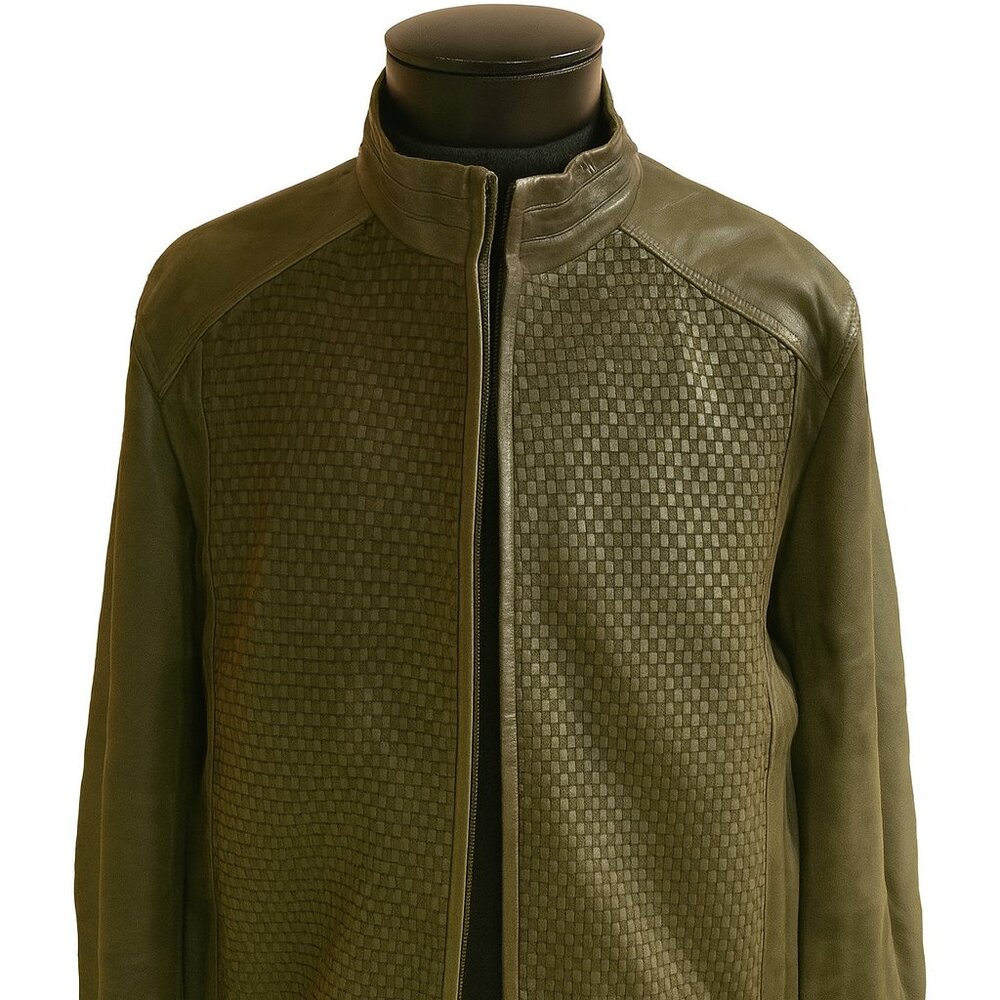 MEN'S GENUINE LEATHER BOMBER BY VIA CONDOTTI